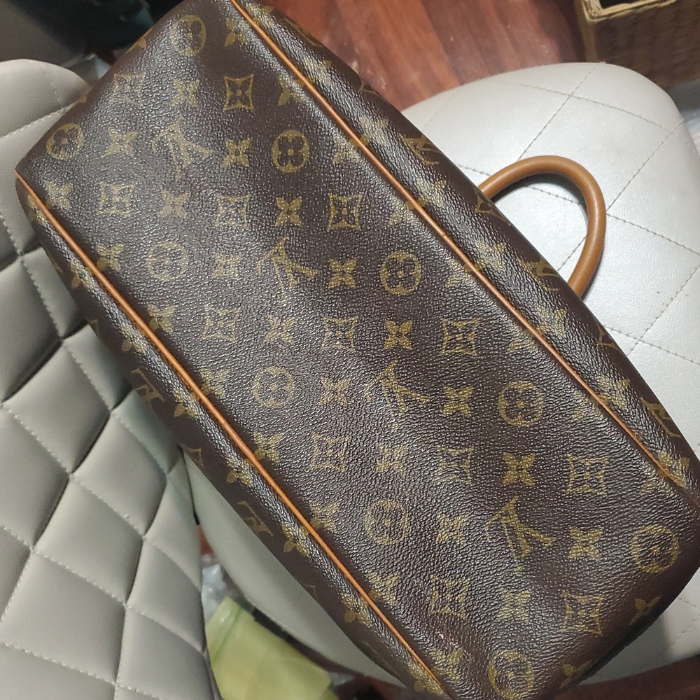 🇨🇵Louis Vuitton Signature Monogram Brown Deauville Large Handbag - Picture 12 of 17